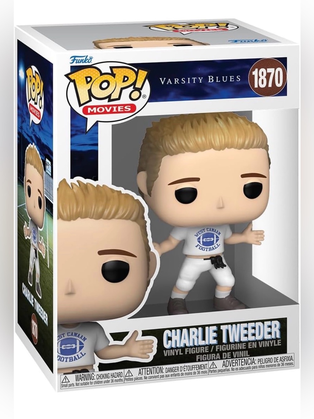 Funko Pop Movies #1870 Varsity Blues Charlie Tweeder Brand New